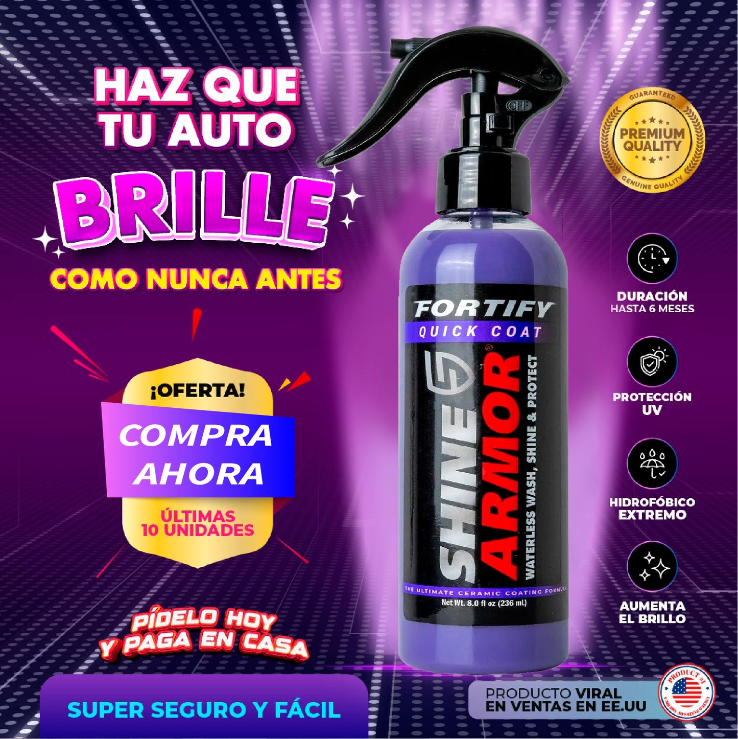 Shine Armor™ - Restaurador de Pintura, Brillo y elimina Rasguños