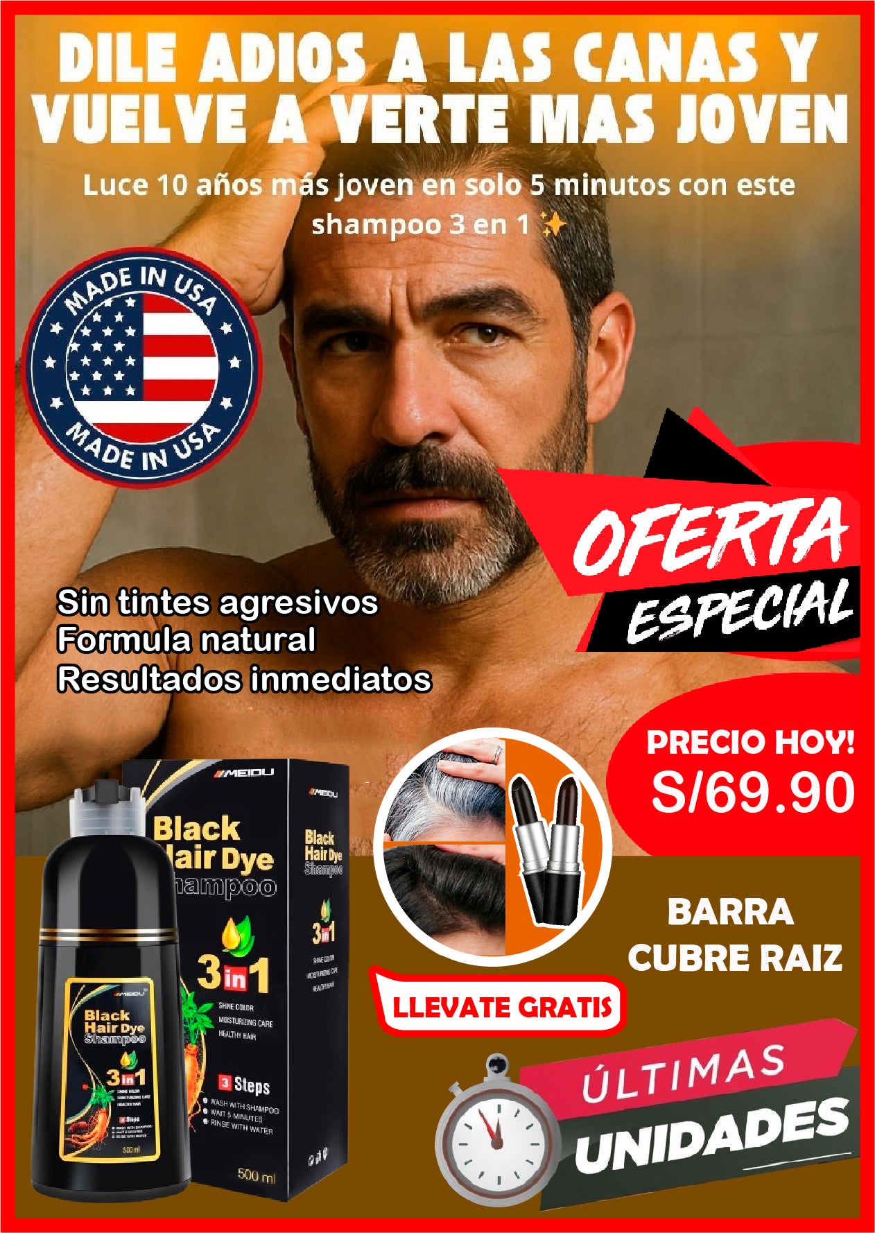 SHAMPOO ADIOS A LAS CANAS