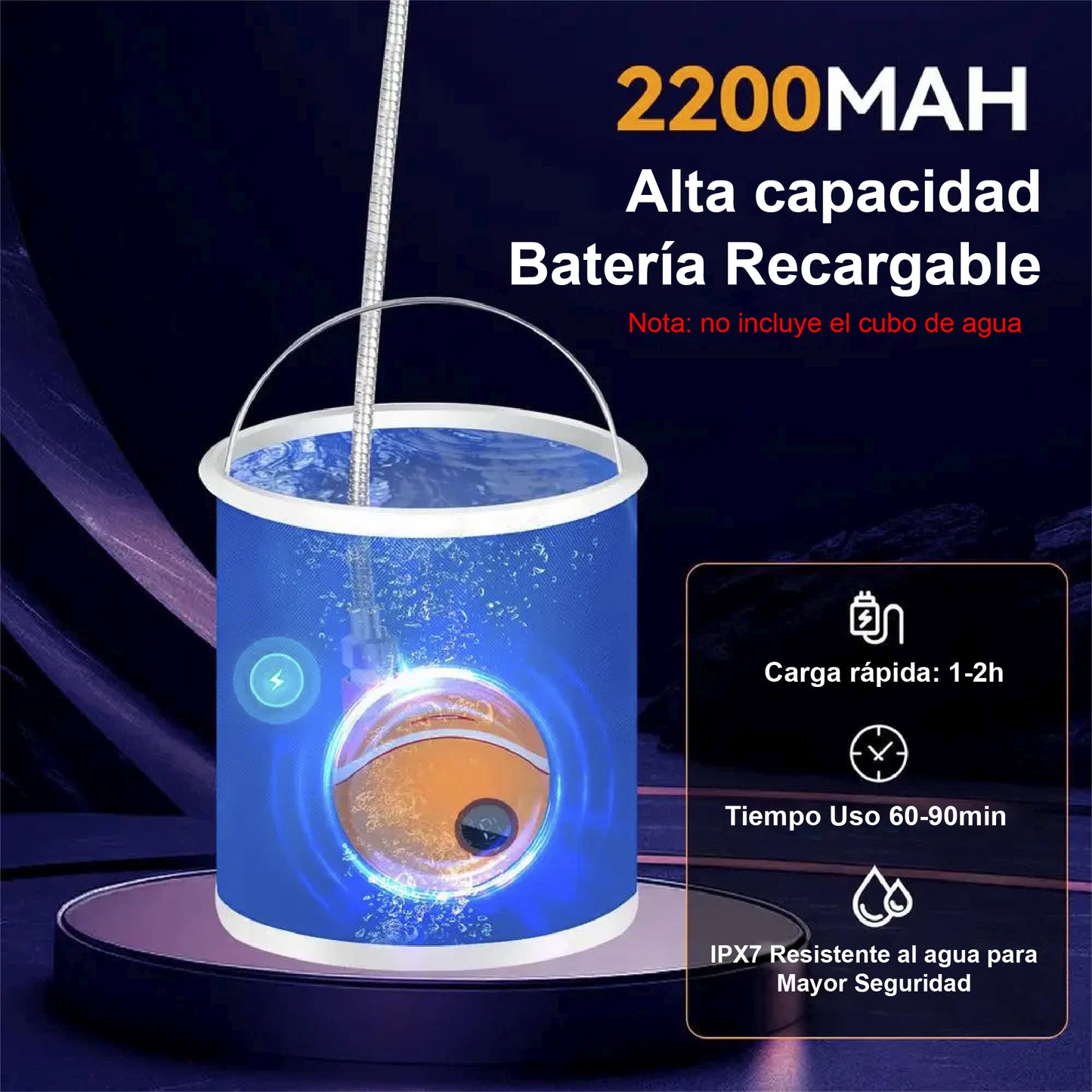 🚿🔋 DUCHA RECARGABLE PARA AGUA CALIENTE O FRÍA – ¡DILE ADIÓS AL FRÍO! ❄️