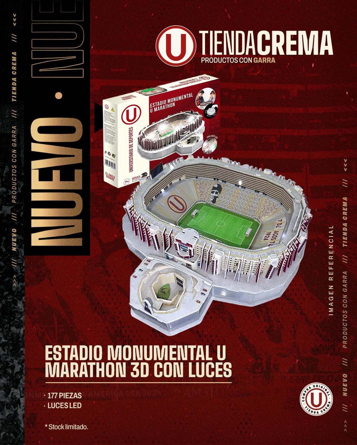 Estadio Monumental U Marathon con luces LED