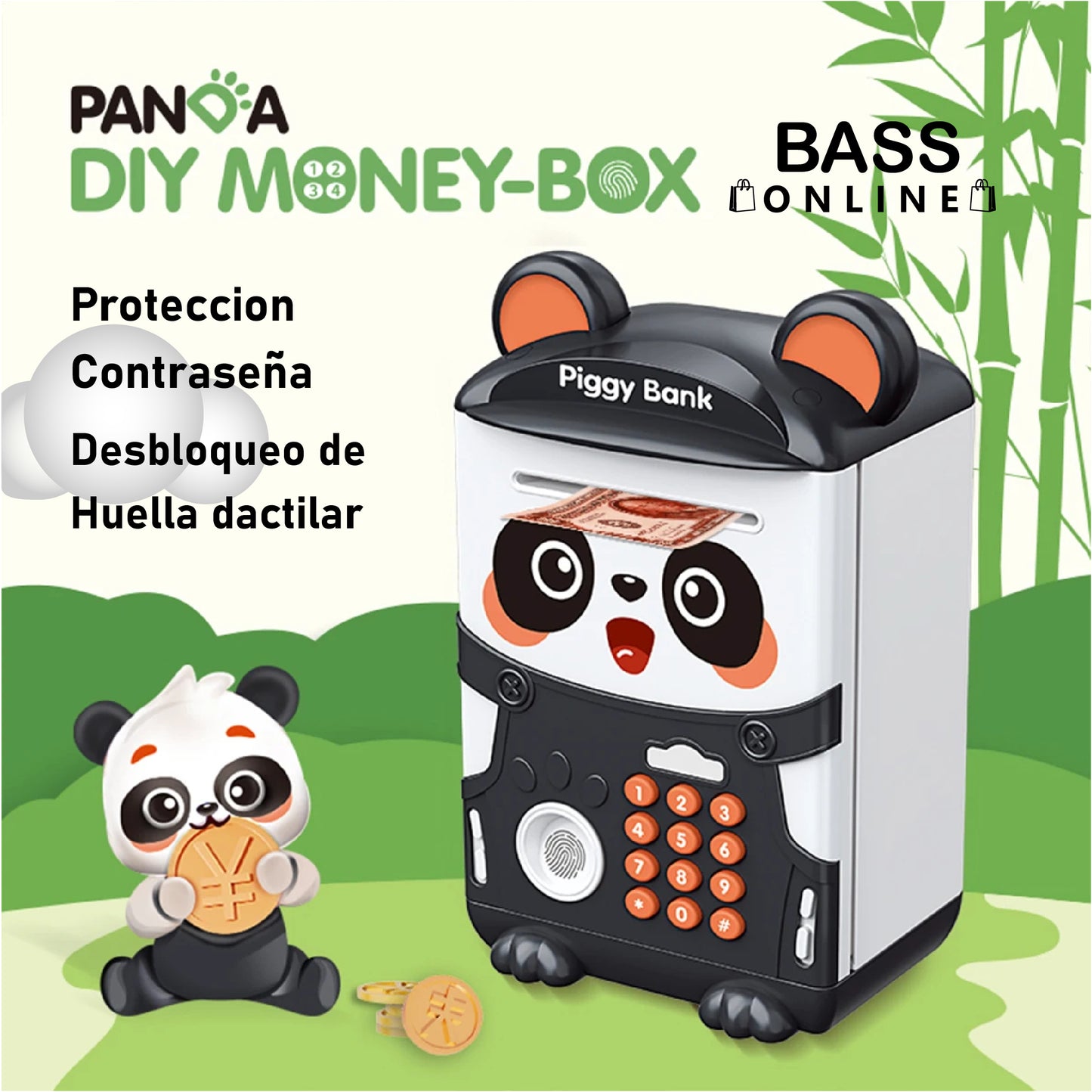 🎁 ALCANCÍA ELECTRONICA CON CLAVE Y HUELLA 🔒