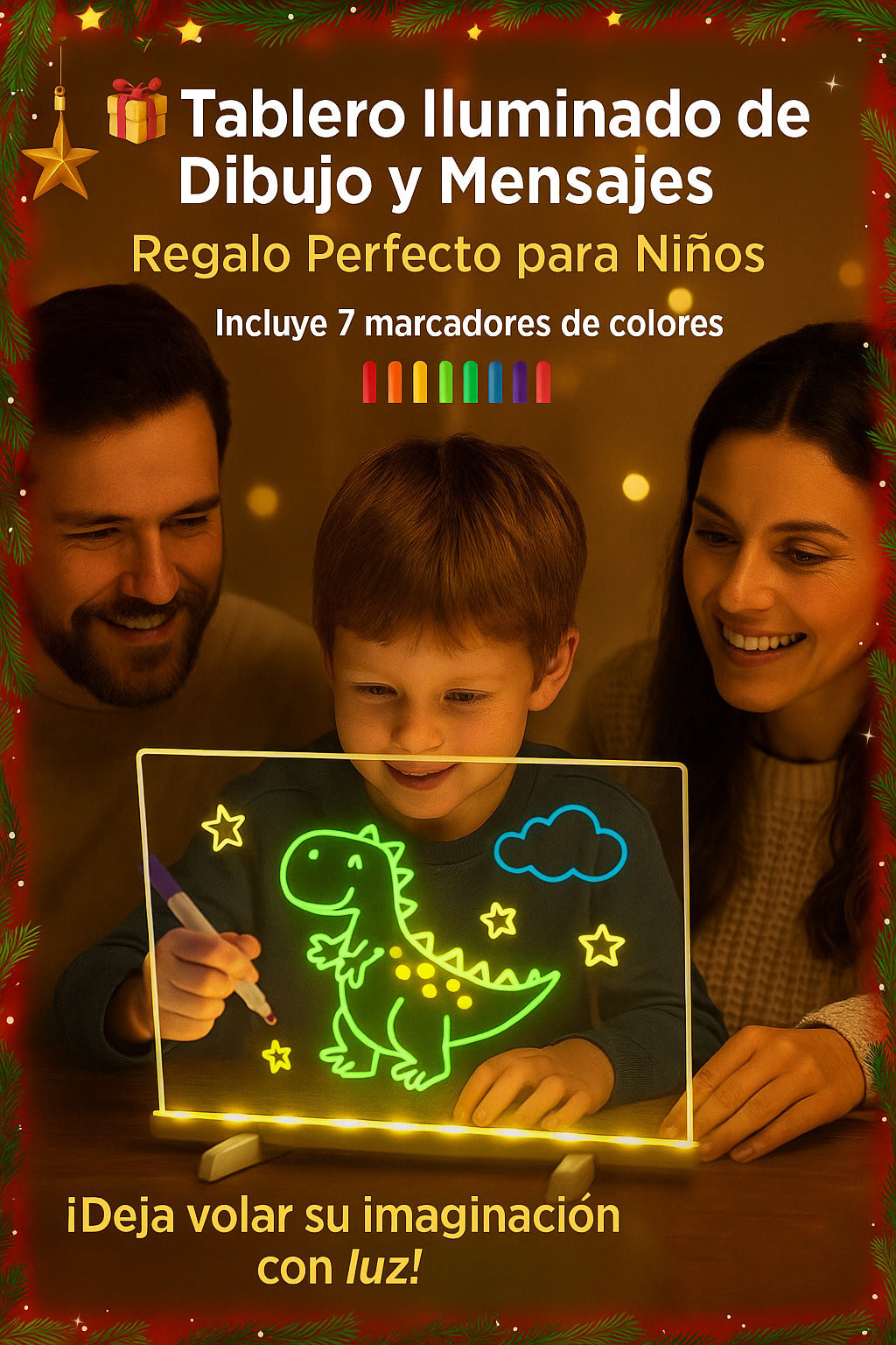 Tablero Con Luz Led Para Dibujo