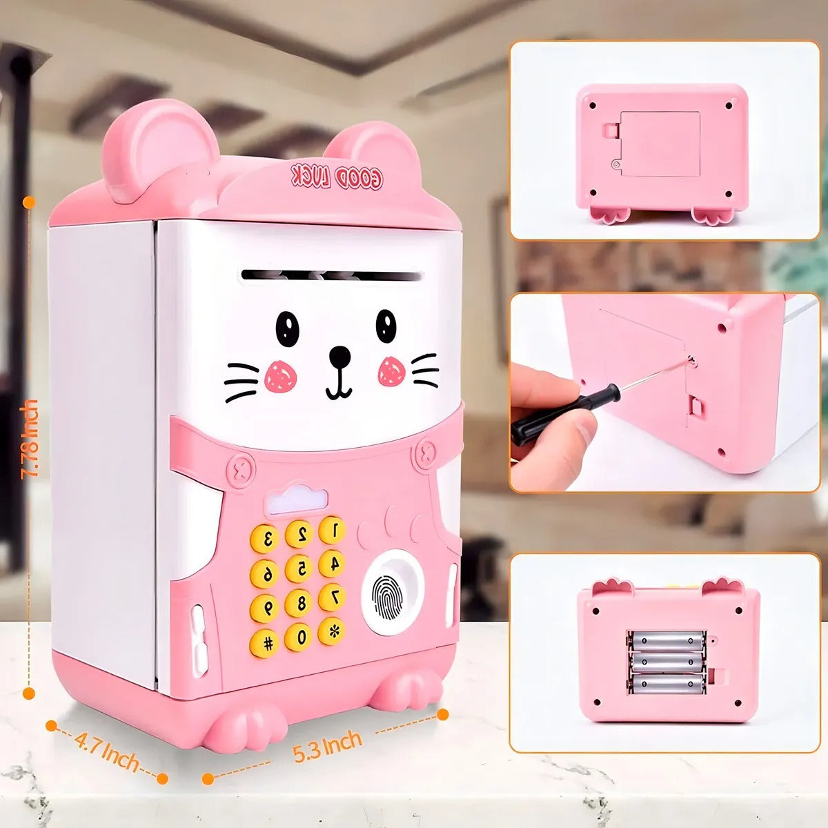 🎁 ALCANCÍA ELECTRONICA CON CLAVE Y HUELLA 🔒