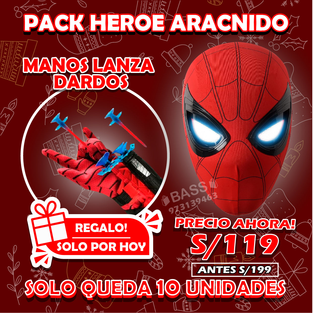 🕷️ Máscara Spider-Man con Ojos Mecánicos