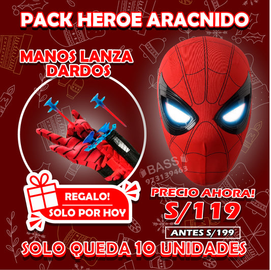 🕷️ Máscara Spider-Man con Ojos Mecánicos