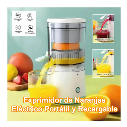 Exprimidor Eléctrico Portátil y Recargable