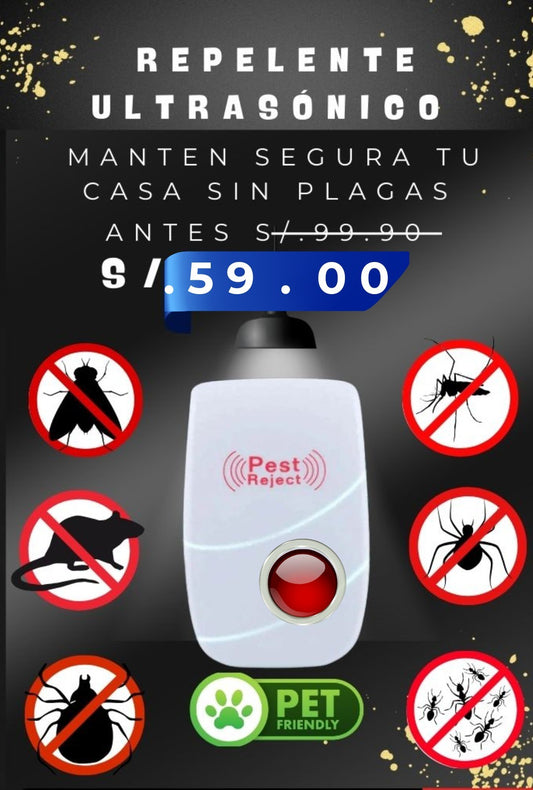 🦟🐭 REPELENTE ULTRASÓNICO 🚫🔊