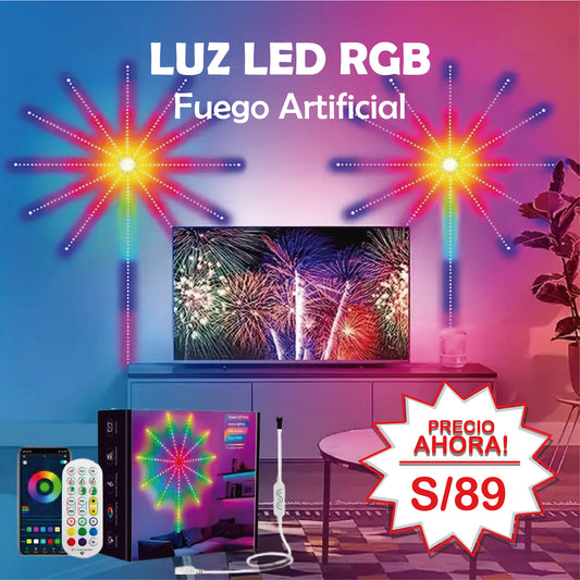 Luz led fuego artificial🎆