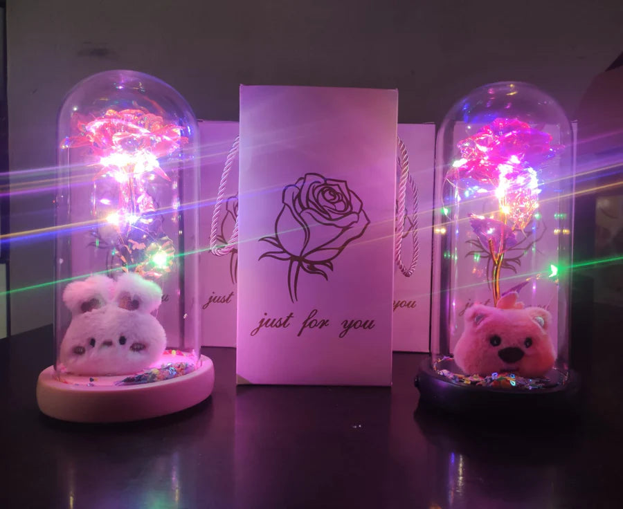 ROSA ENCAPSULADA DE CRISTAL